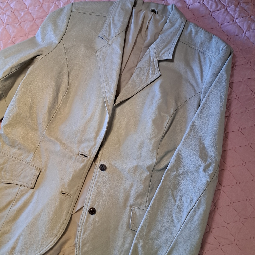 Vintage Pioneer Wear Western Leather Blazer